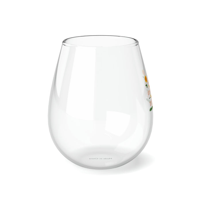 Your Mistakes Are What You Did Not Who You Are Self-Love Wine Glass