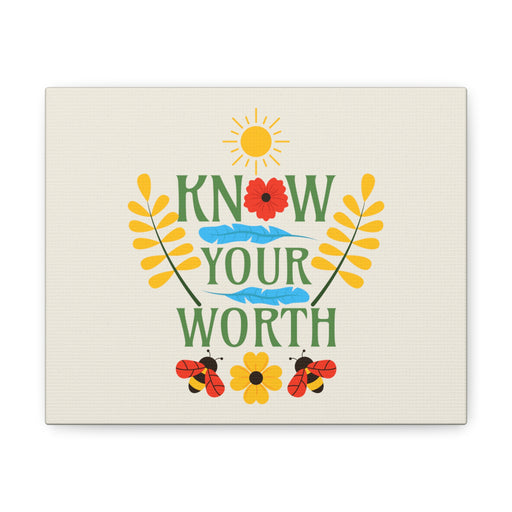 Know Your Worth - Self-Love Canvas Art